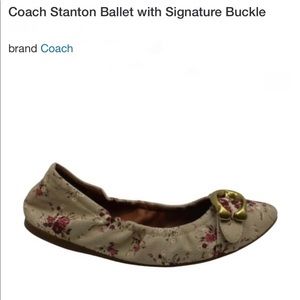 Coach Stanton Ballet with Buckle Merlot